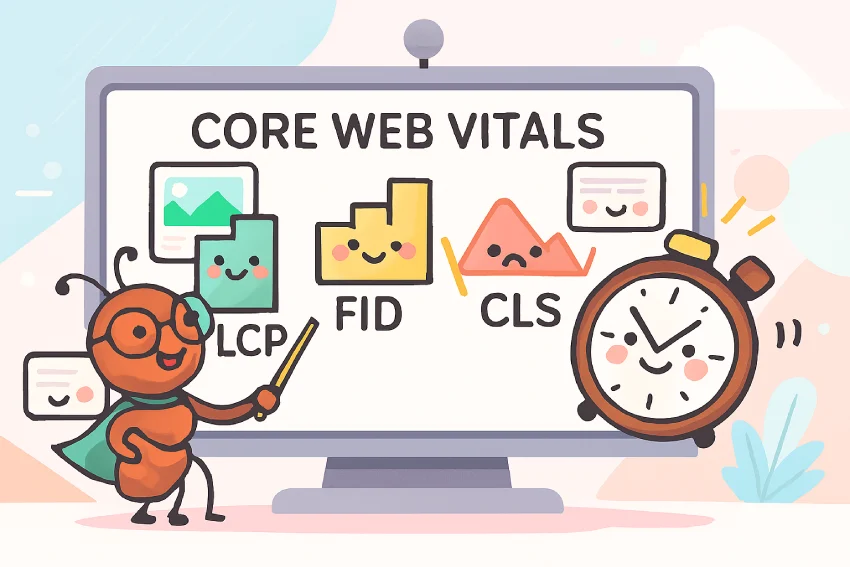 آموزش جامع Core Web Vitals: راهنمای کامل بهبود LCP، FID و CLS
