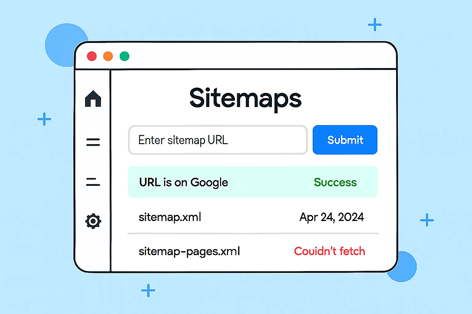 گوگل سرچ کنسول | بخش Sitemaps (نقشه سایت)