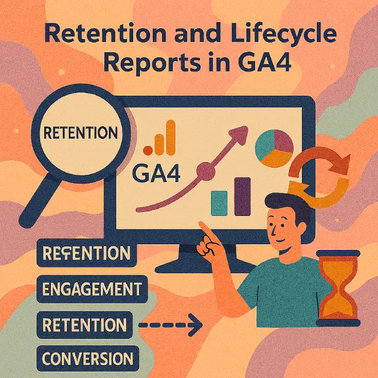 گزارش‌های Retention و Lifecycle در GA4