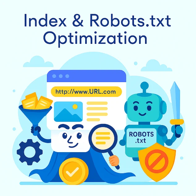 بهینه‌سازی ایندکس و Robots.txt